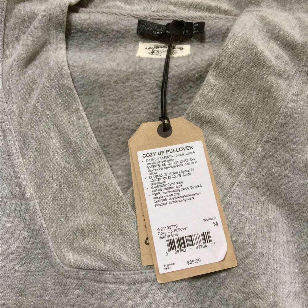 PrAna cozy-up super-soft 3/4 sleeve pullover